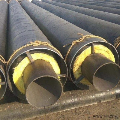 钢套钢岩棉保温钢管 耐磨耐腐蚀 预制地埋钢套钢保温管道 厚东出售现货 钢套钢蒸汽保温螺旋钢管