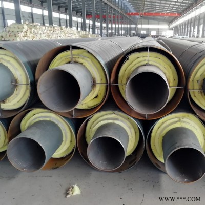 蒸汽预制地埋保温钢管 供应钢套钢蒸汽保温管 浩钢 钢套钢岩棉保温钢管介绍 常年出售