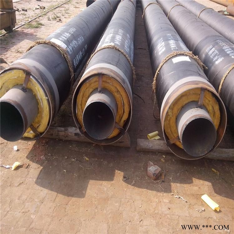 预制蒸汽保温管 钢套钢直埋蒸汽地埋管道 浩钢 外滑动钢套钢蒸汽保温钢管 寿命长图1