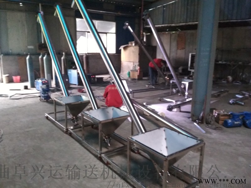 201材质粉体自动提升绞龙 304不锈钢给料机图1