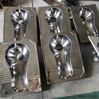 不锈钢一体蹲便器 加厚材质不锈钢蹲便器