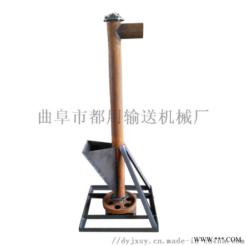 螺旋输送机材质 不锈钢玉米绞龙提升机 LJXY 倾图1