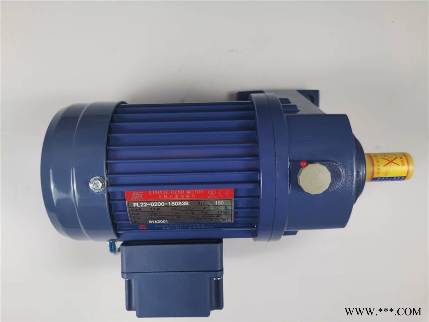 厦门东历电机PL22-0200-180S3B 东历200W-4P刀库专用三相异步减速电机图1