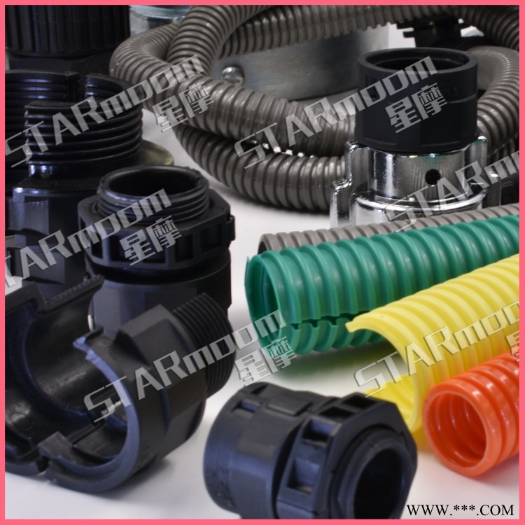 星摩AD41.9双开口型尼龙双壁软管阻燃双开口波纹管图1