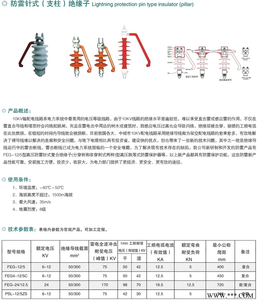 针式防雷绝缘子图1