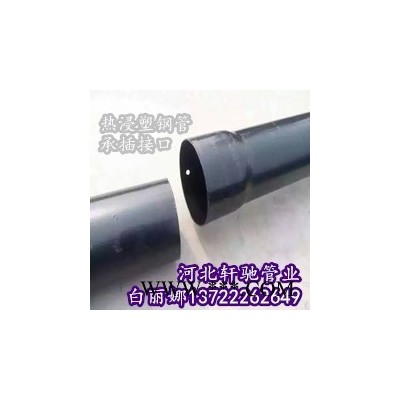 北京东城区涂塑钢管DN80热浸塑钢管生产厂家