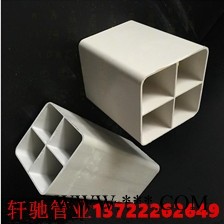 山东生产pvc格栅管厂家现货销售大四孔格栅管图1