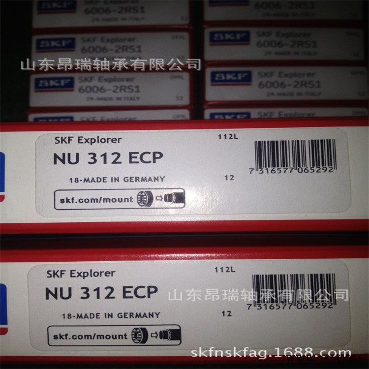 SKF进口轴承  NU312ECP  圆柱滚子轴承  NU312ECP/C3图1
