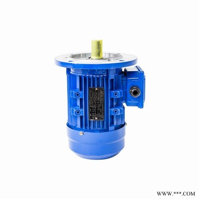 厂家直供0.75KW铝壳电机标准三相异步电动机可配刹车定制