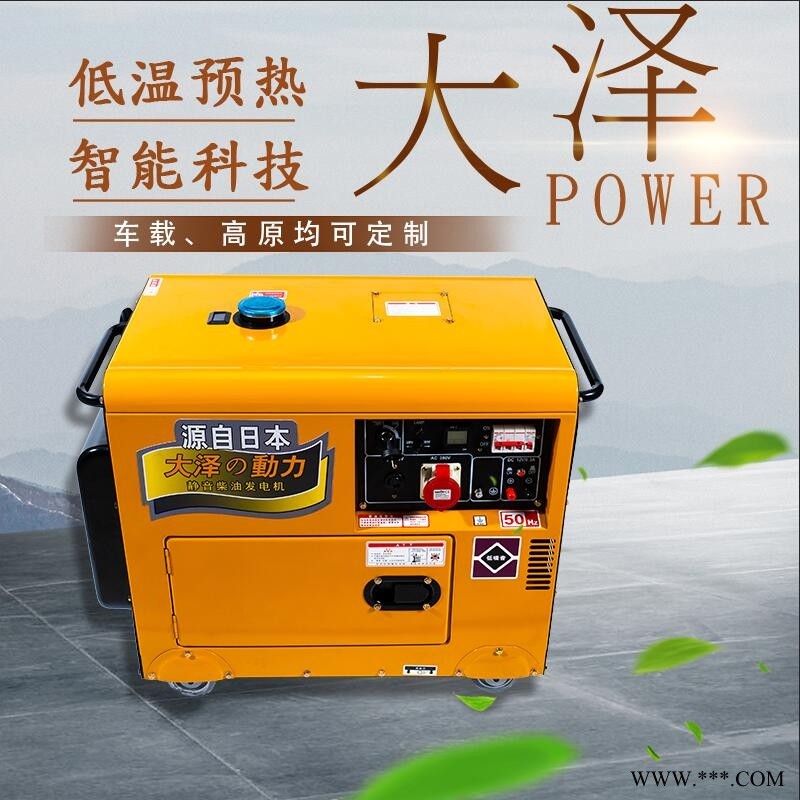 大泽动力单三相5kw柴油发电机图1