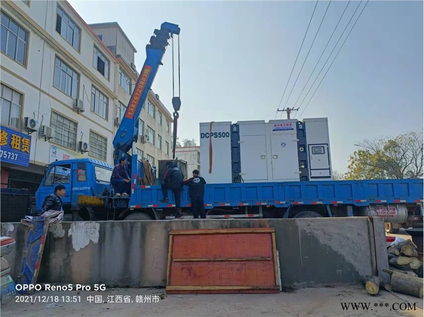 龙南发电机租赁现场图1
