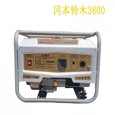 冈本铃木3800静音3KW汽油发电机邮箱15L