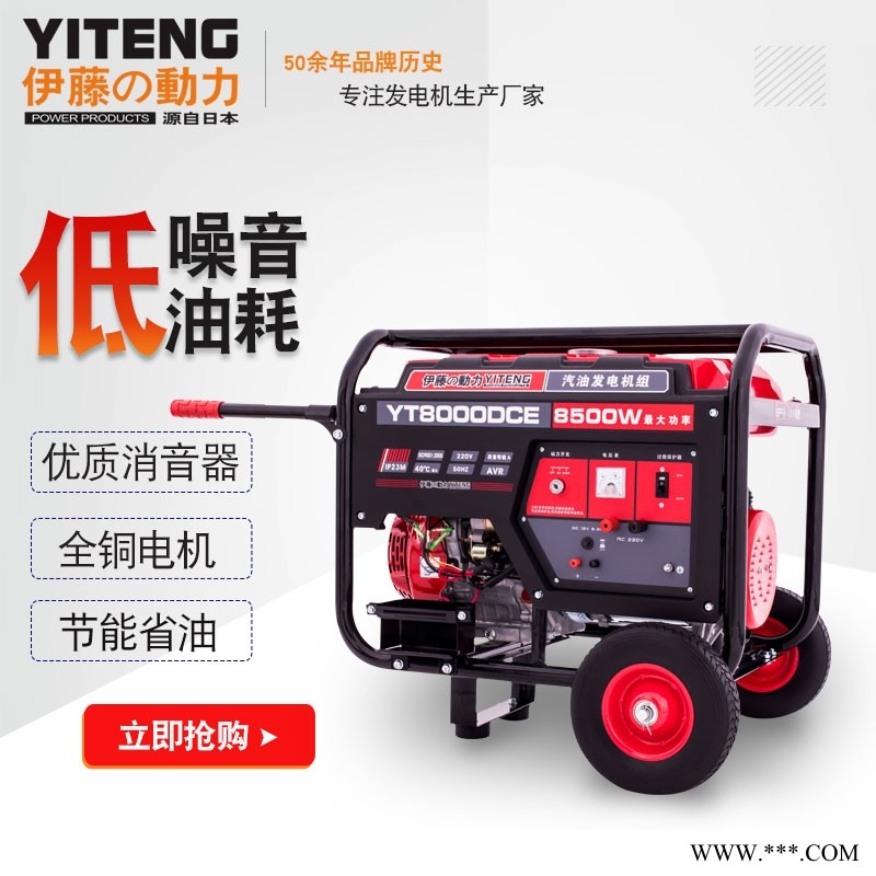 YT8000DCE伊藤进口8kw汽油发电机应急图1