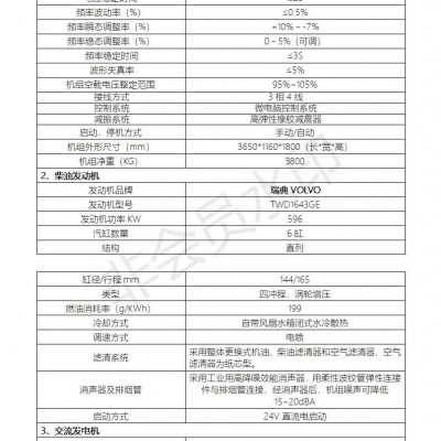 沃尔沃柴油发电机组