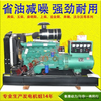 潍坊鲁潍动力 75KW发电机组 75千瓦发电机组 养殖用发电机组 船用发电机组