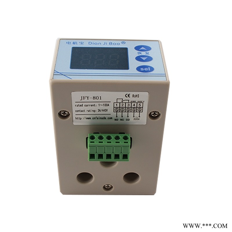 塑料成型机 水泵欠载欠流负载保护器 纺织机械过压保护 印刷机相序保护飞纳得802图1