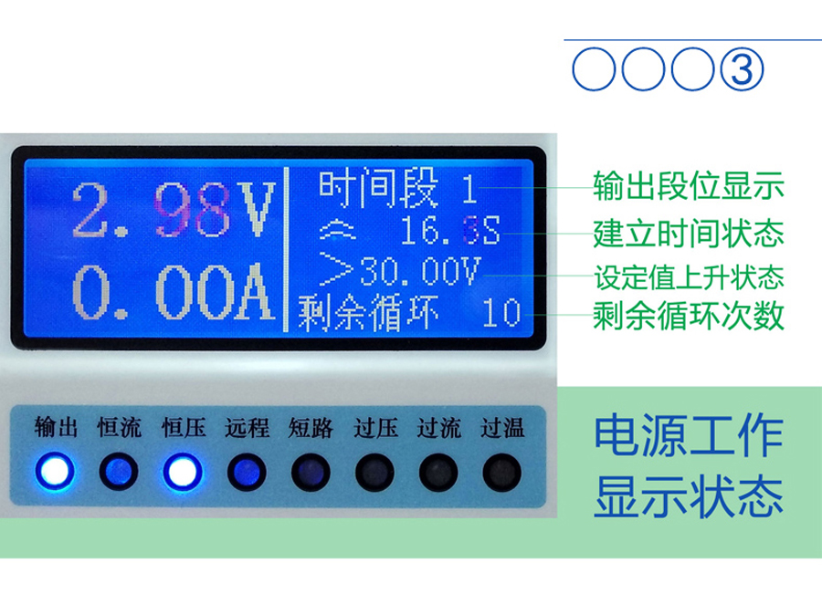 长期供应LDX2-K5200 按键式4U 直流电机测试电源 电容器老化电源示例图3