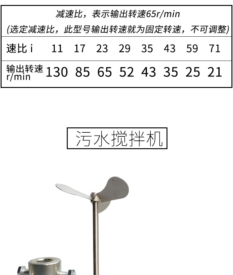 BLD09立式电机 小型不锈钢溶药搅拌机 加药桶搅拌机配套产品示例图1