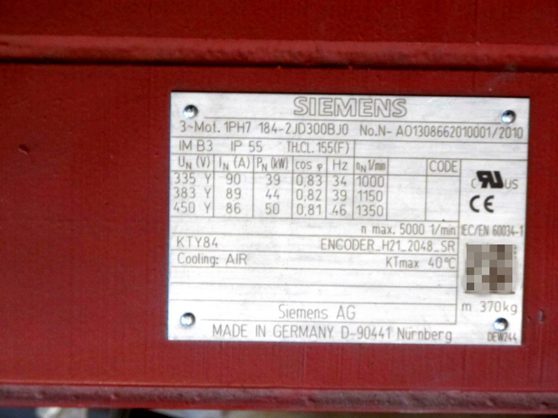 西门子/SIEMENS  1PH7184-2JD300BJ0 德国原装进口 有现货示例图3