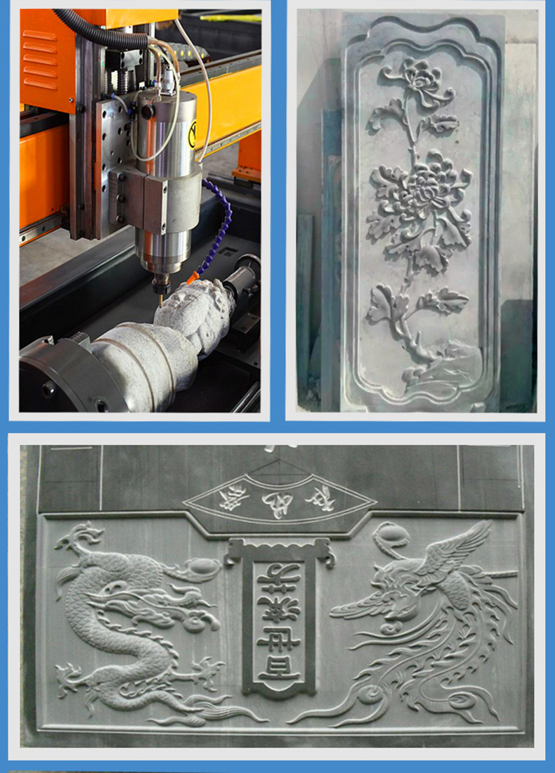 1325石材雕刻机 电脑数控cnc 石碑墓碑雕刻机 5.5Kw主轴电机示例图21