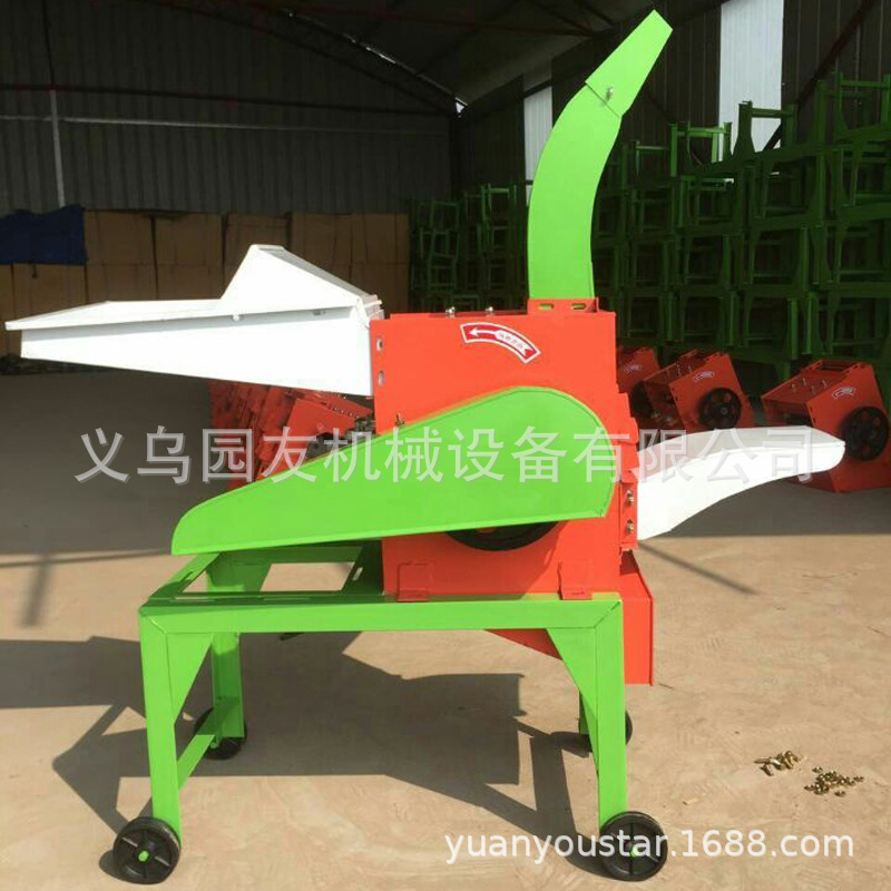 玉米秸秆铡草机220V两相电机粉碎揉丝机干湿两用多功能切草粉碎机示例图1