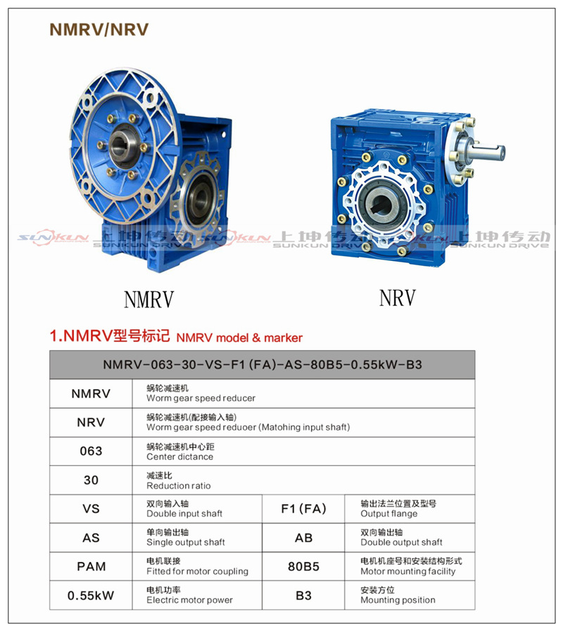 厂家批发 铝合金减速机 NMRV25-150减速机电机0.12-15KW速比5-100示例图6