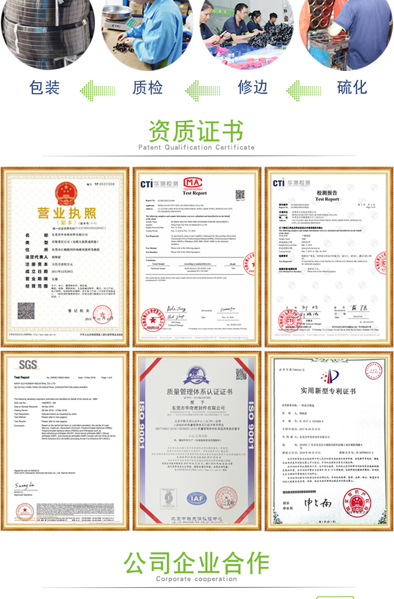 厂家生产耐磨通用聚氨酯油封 U型华尔卡油封密封圈UN蓝色非标示例图8