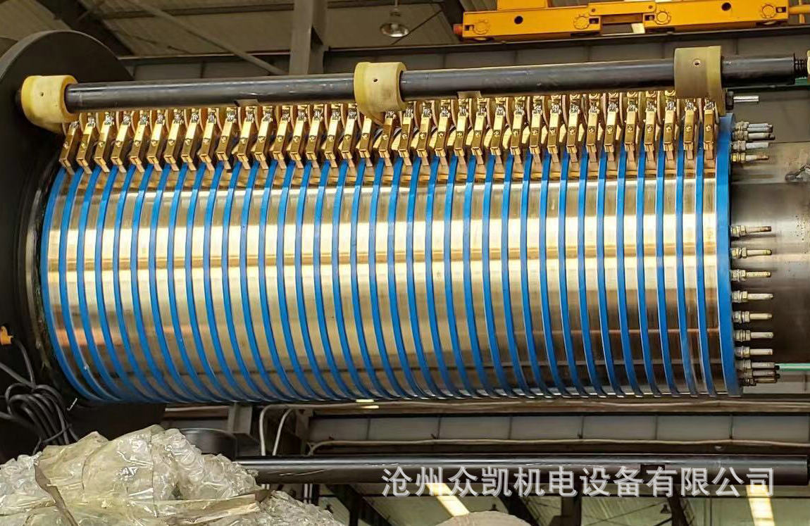 定制批发集电环 集电环总成电机配件导电滑环 大电流碳刷式铜环示例图11
