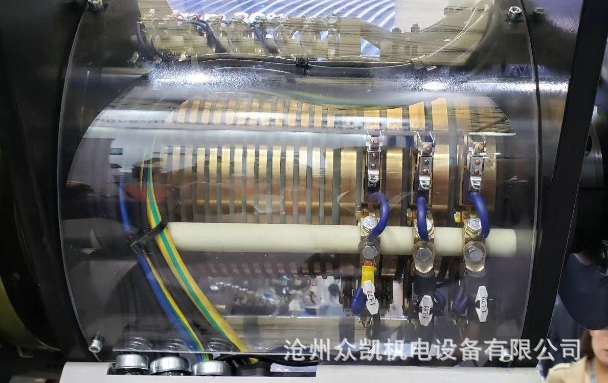 定制批发集电环 集电环总成电机配件导电滑环 大电流碳刷式铜环示例图10