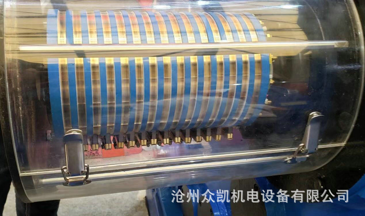 定制批发集电环 集电环总成电机配件导电滑环 大电流碳刷式铜环示例图9