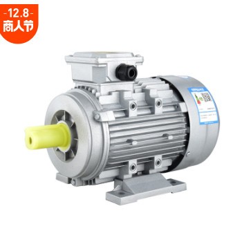 现货批发YE3-6级三相异步电动机YS铝壳电机0.25kw-11kw机械电动机图1