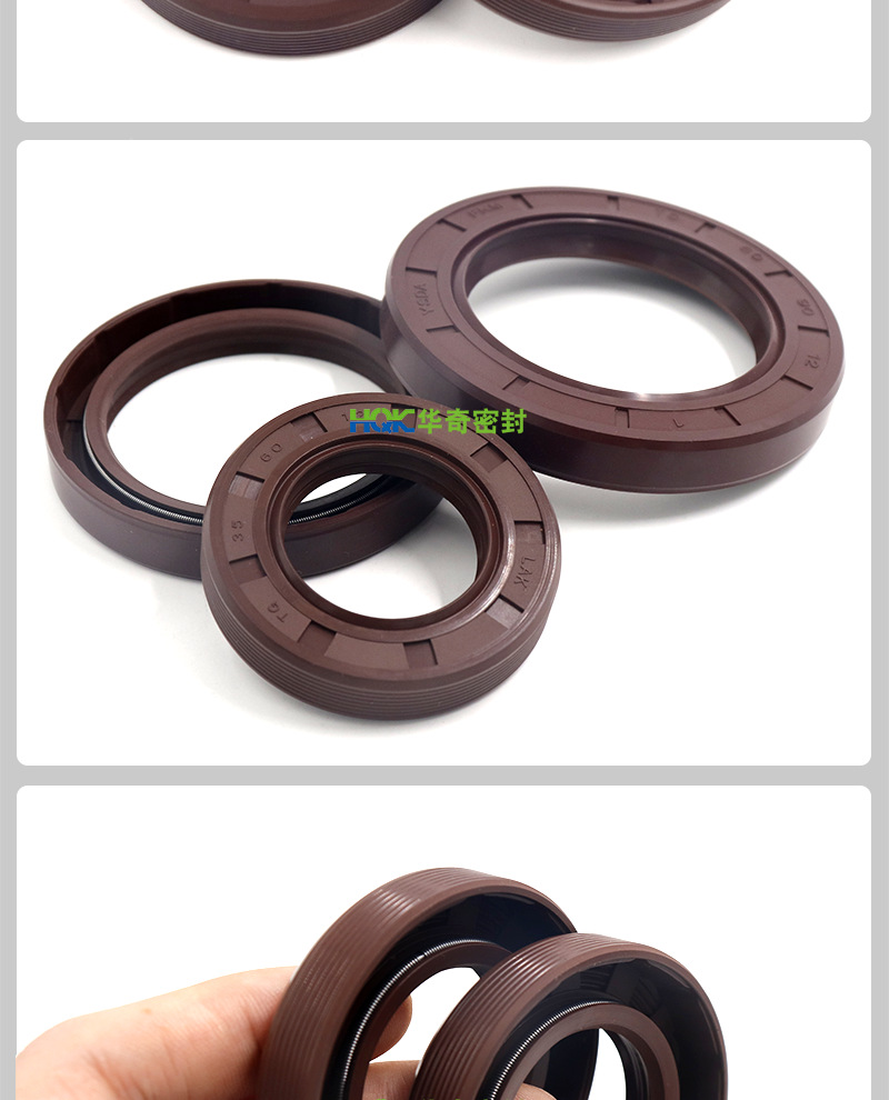 厂家直销标准TC 氟胶内骨架马达油封  氟橡胶旋转骨架油封批发示例图5