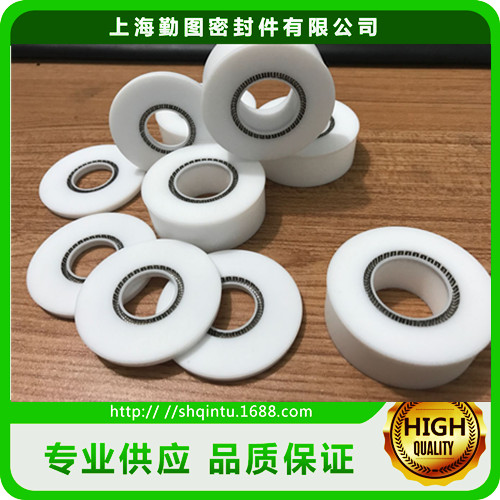 聚四氟乙烯油封 优质四氟弹簧蓄能密封圈 油缸泛塞封密封圈