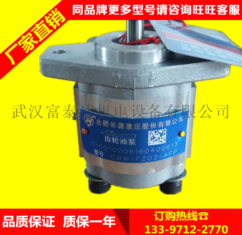 合肥长源液压齿轮泵齿轮泵 CBFZD-F20AFK1 十齿渐开线内花键/法兰连接