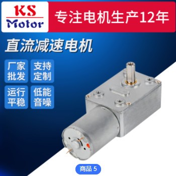 KS-4632-370蜗轮蜗杆马达 自锁大扭力咖啡机微型直流减速调速电机图2