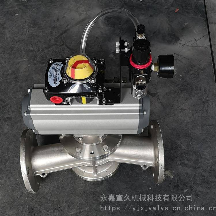 黑龙江三通换向器气动三通分路阀厂家直销