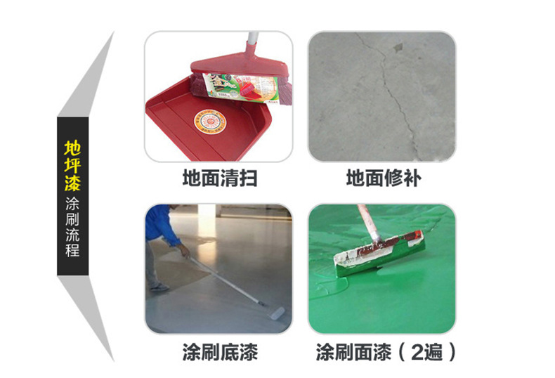 停车场防滑环氧耐磨地坪漆 彩色环氧树脂地坪漆 停车位地坪漆示例图36