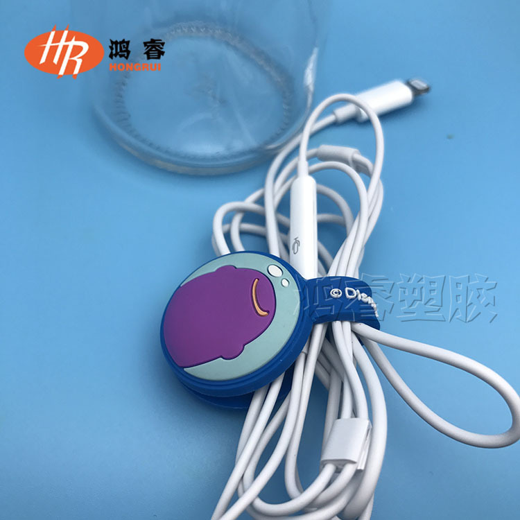 充电线防断裂保护器 创意手机数据线pvc绕线器定做卡通耳机绕线器示例图8