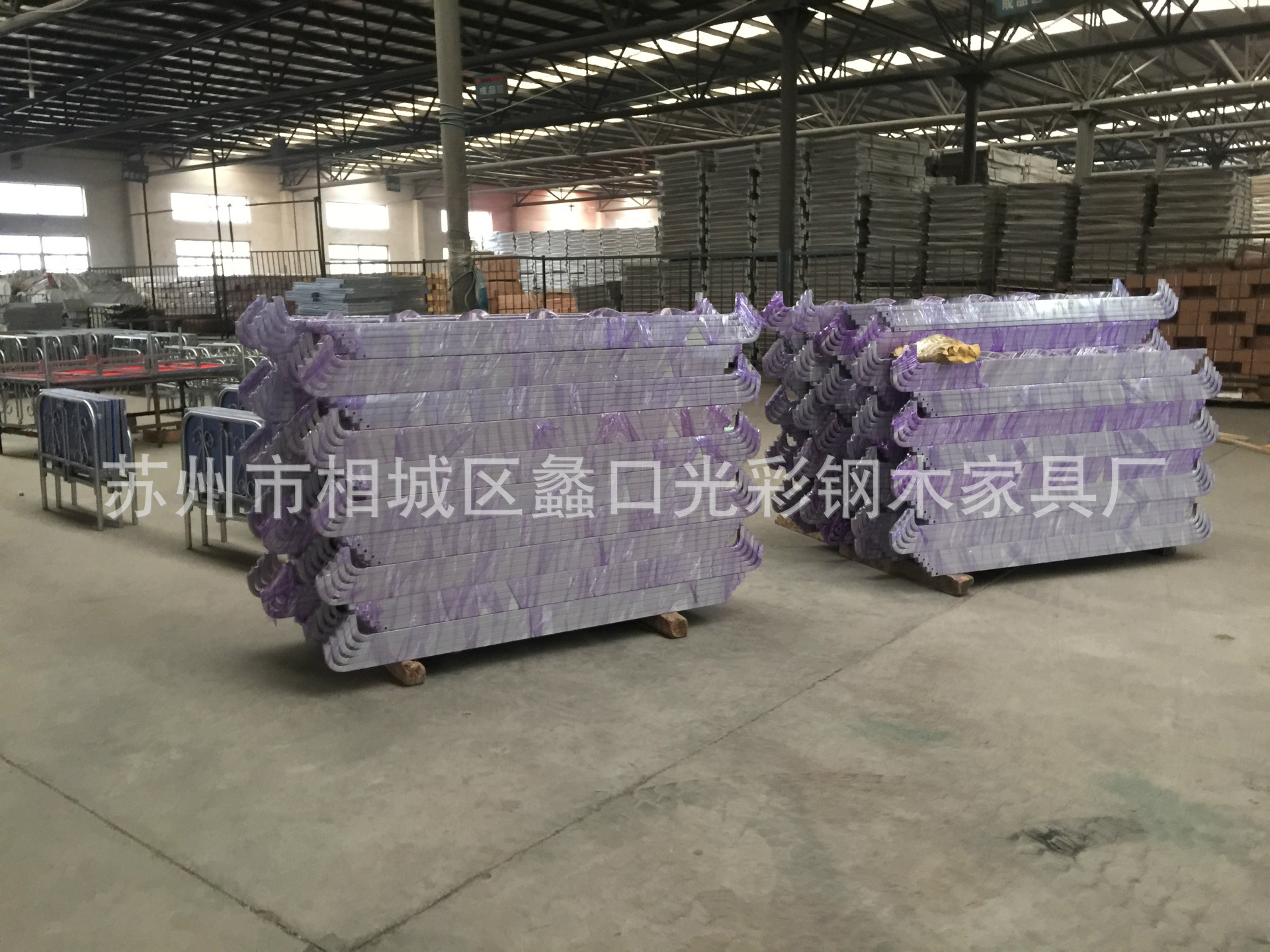 厂家批发简约单层钢木床单人午休家用客房出租屋办公室双人铁架床示例图20