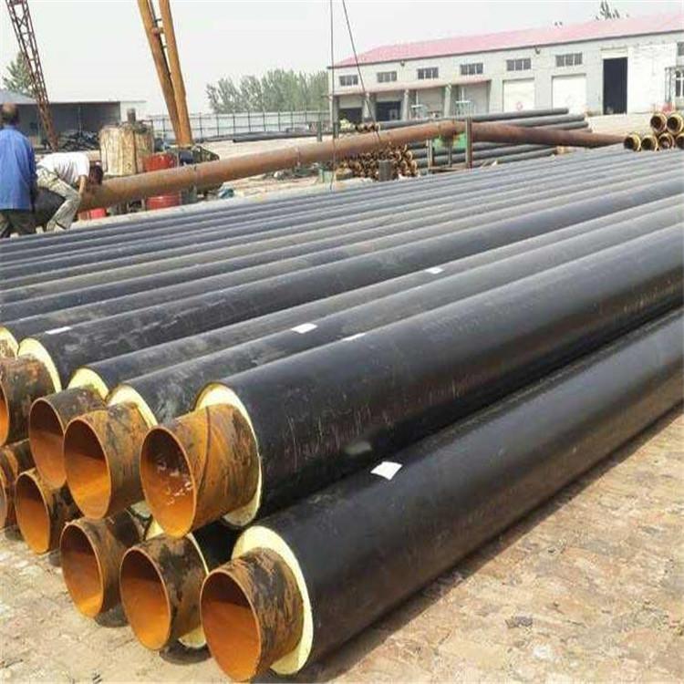 钢套钢直埋无缝保温管 钢套钢岩棉保温钢管 浩钢 外滑动钢套钢蒸汽保温管 寿命长