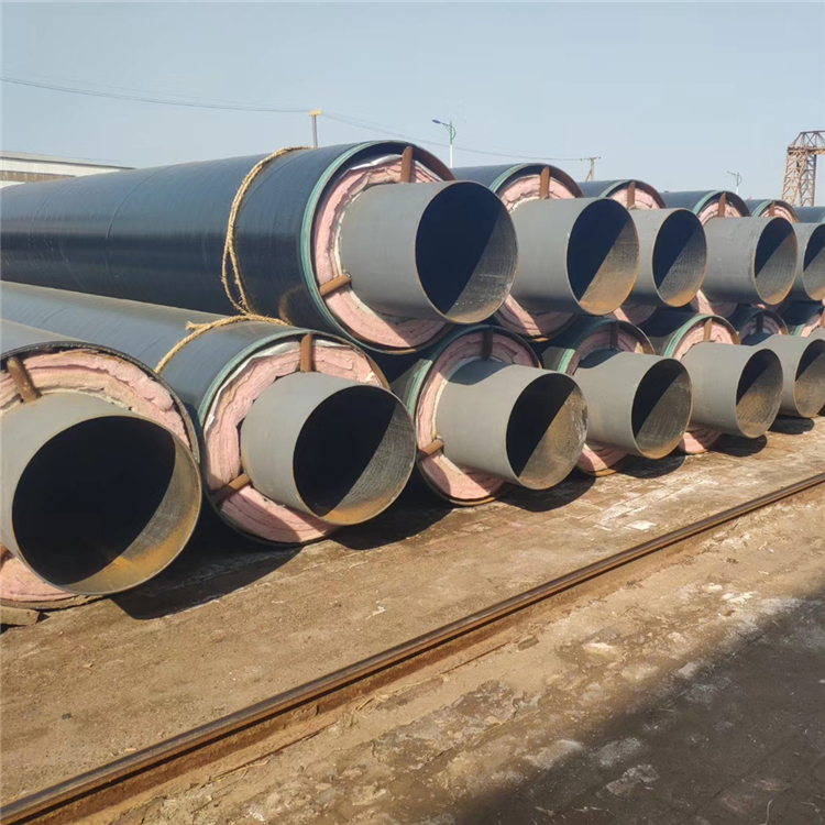 钢套钢直埋无缝保温管 钢套钢岩棉保温钢管 浩钢 复合蒸汽钢套钢保温钢管 寿命长