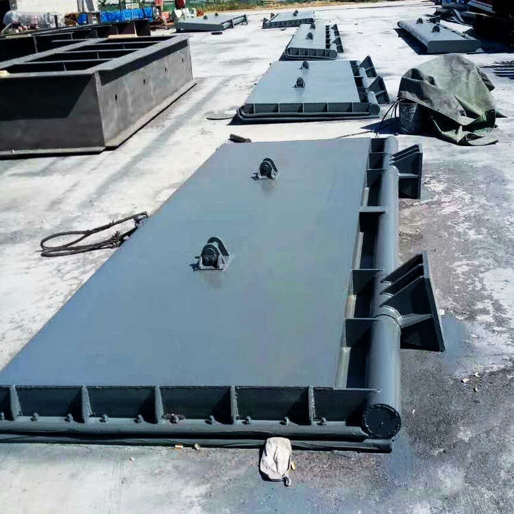 水利河道液压底轴钢坝闸门厂家加工 自动液压翻板闸门定制特价示例图2