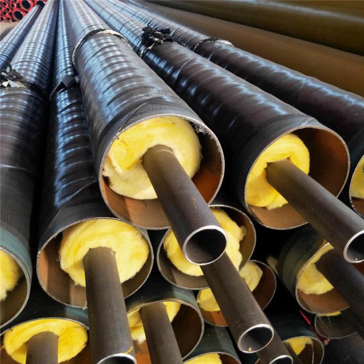 钢套钢保温钢管 钢套钢预制直埋保温钢管 钢套钢蒸汽保温管价格 恒诚 批量生产