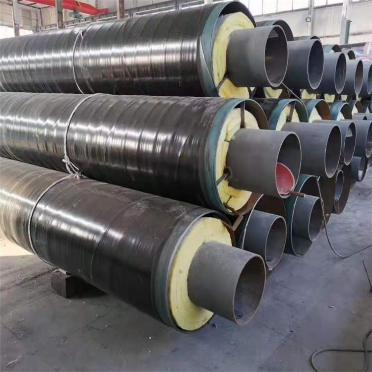 钢套钢发泡保温钢管 钢套钢硅酸铝保温钢管 直埋式钢套钢保温管道 恒诚 批量生产