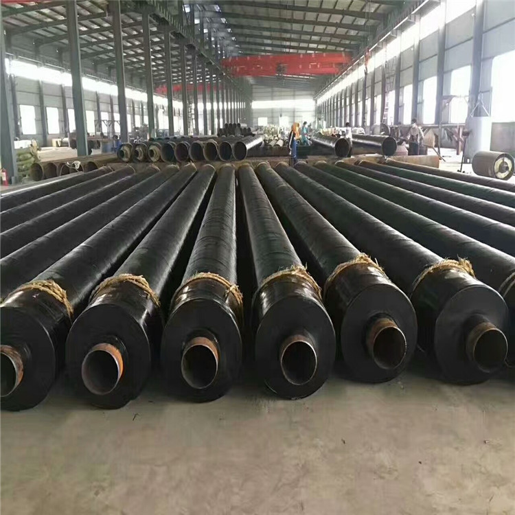 蒸汽直埋钢套钢保温管直埋钢套钢岩棉保温管硅酸铝钢套钢保温管示例图2