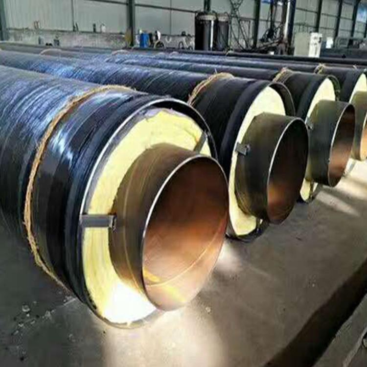 复合钢套钢保温钢管 地埋式岩棉保温钢管 浩钢 供暖小区用钢套钢保温钢管 大量出售