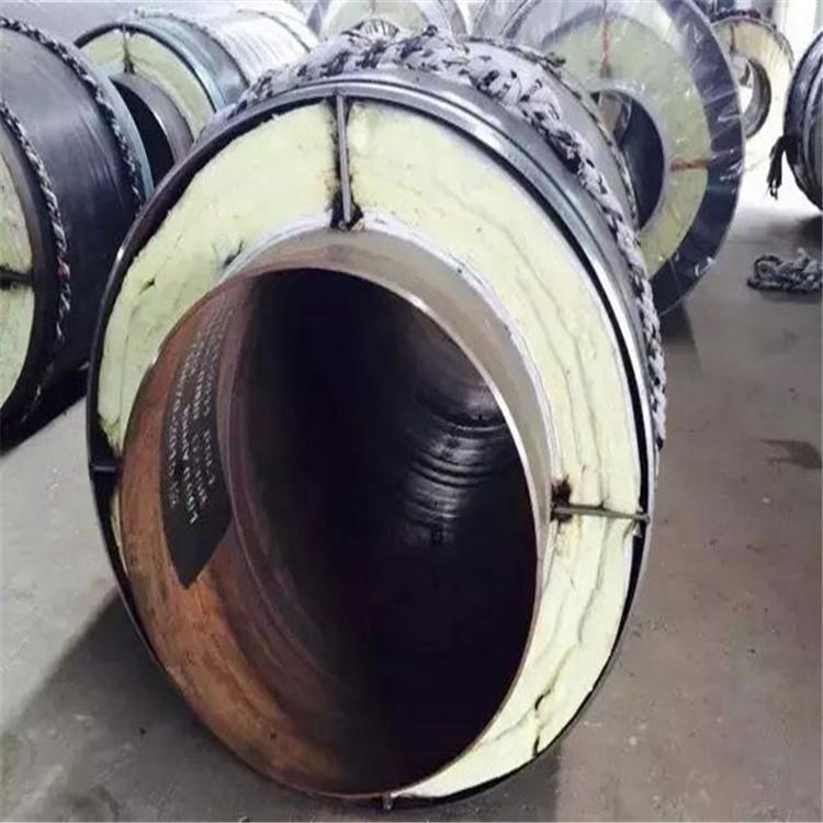 钢套钢蒸汽保温管价格 地埋式岩棉保温钢管 浩钢 钢套钢铝皮保温钢管 常年出售