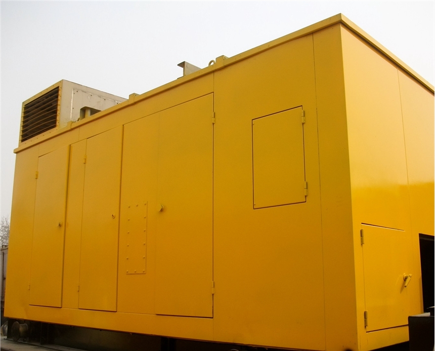 欢迎富平县柴油发电机出租大批生产静音箱