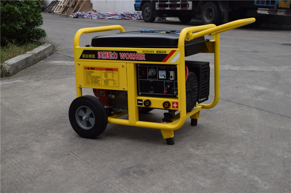 300A汽油发电电焊两用机组双人焊机