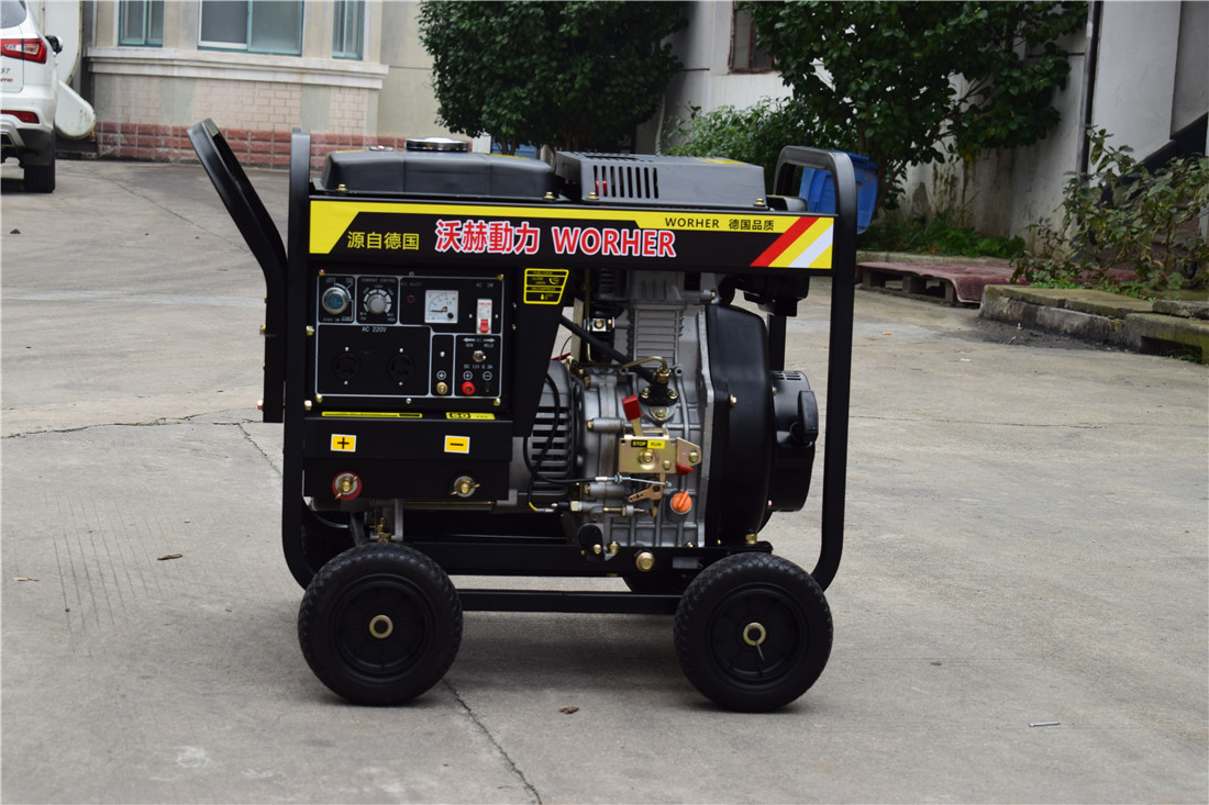 300A柴油发电电焊机_7KW发电机便携式